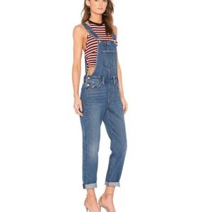 Levi’s high waisted skinny denim overall